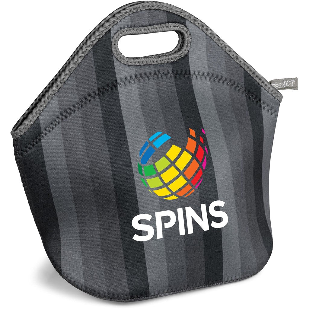 Kooshty Quirky Lunch Bag - Grey Insulated Design for Fun Meals - Brand your company Logo! Get a quote - Promo Lingo