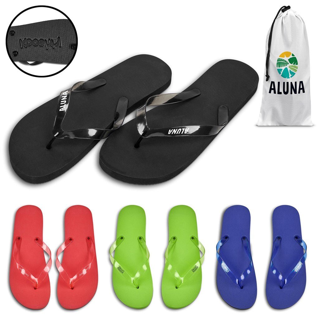 Kooshty Sundance Flip Flops - Large Perfect for Summer Adventures - Brand your company Logo! Get a quote - Promo Lingo