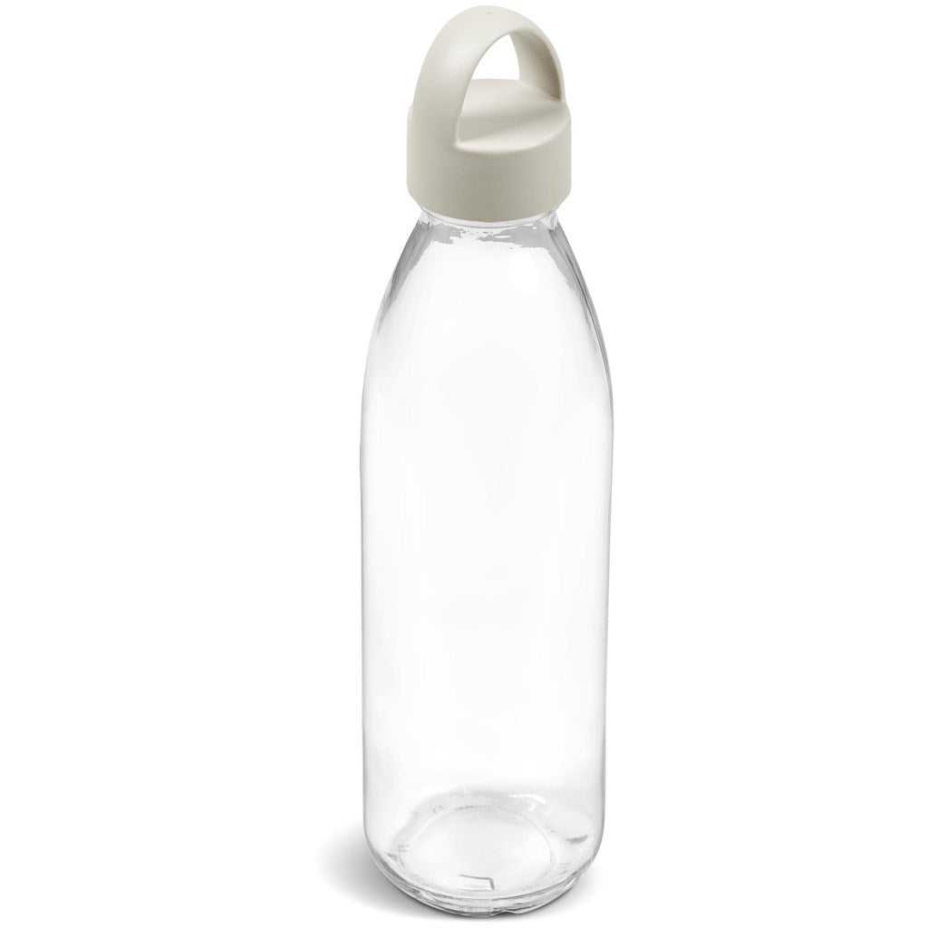 Kooshty Swing Glass Water Bottle - 650ml - Cream Design - Brand your company Logo! Get a quote - Promo Lingo