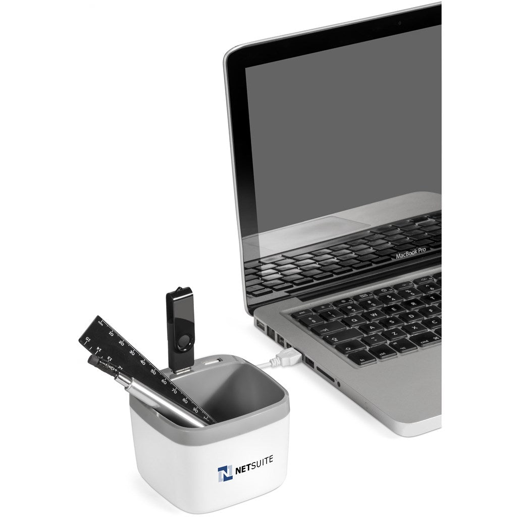 Kubelink Desk Caddy & USB Hub - Brand your company Logo! Get a quote - Promo Lingo