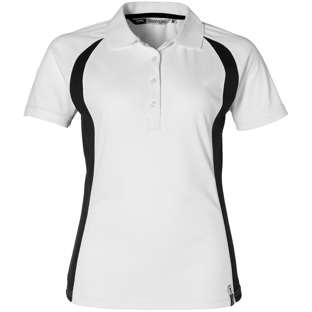 Ladies Apex Golf Shirt - White for Stylish Comfort - Brand your company Logo! Get a quote - Promo Lingo