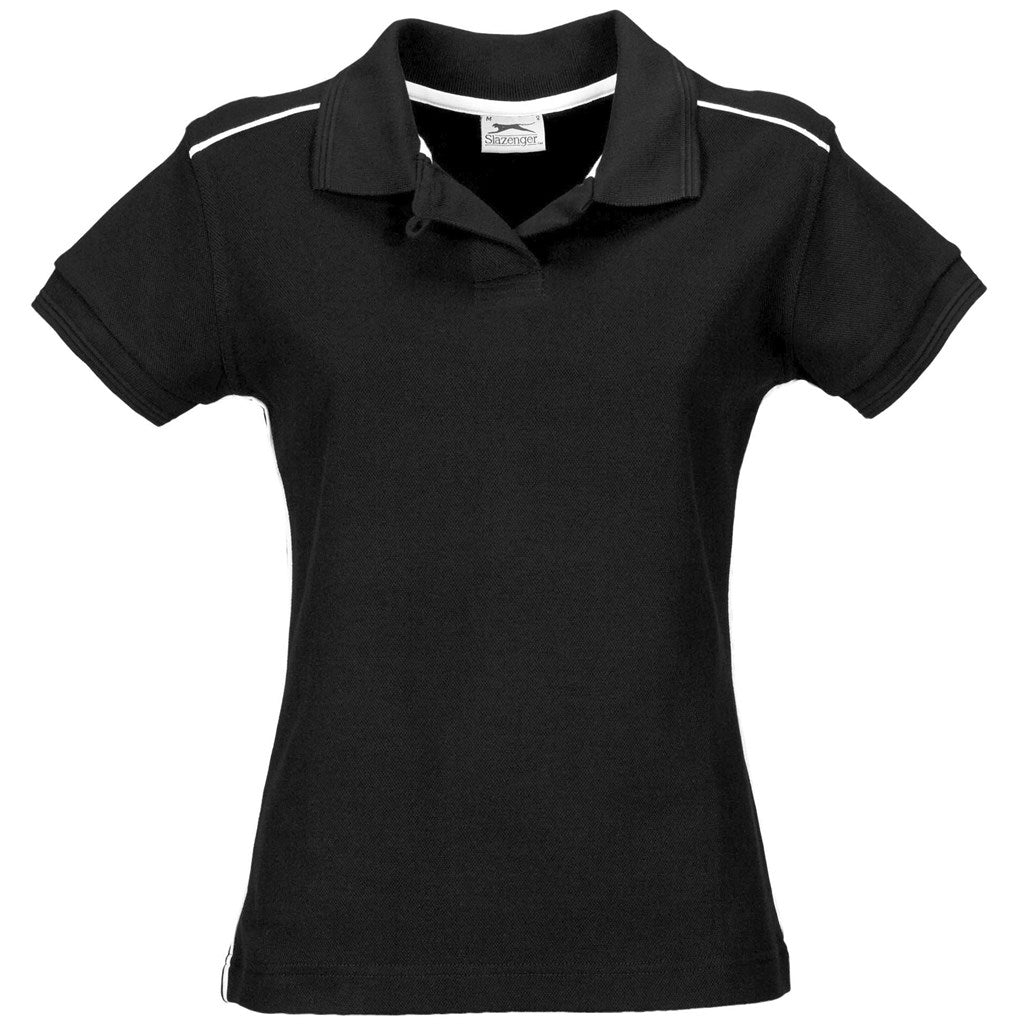 Ladies Backhand Golf Shirt - Black - Brand your company Logo! Get a quote - Promo Lingo