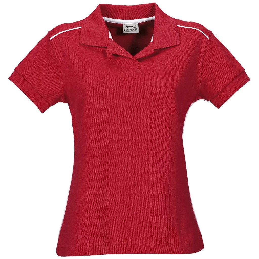 Ladies Backhand Golf Shirt - Red - Brand your company Logo! Get a quote - Promo Lingo