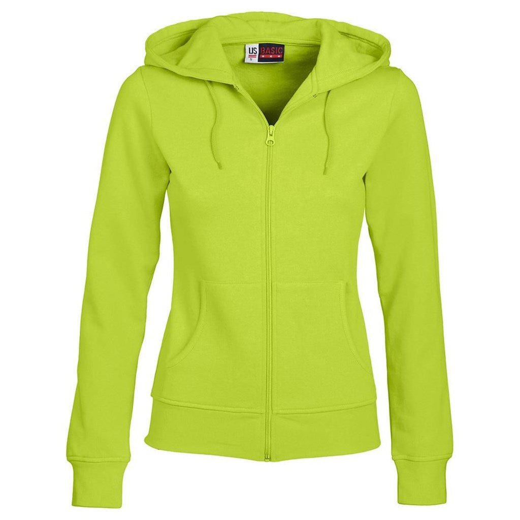 Ladies Bravo Hooded Sweater - Lime - Brand your company Logo! Get a quote - Promo Lingo