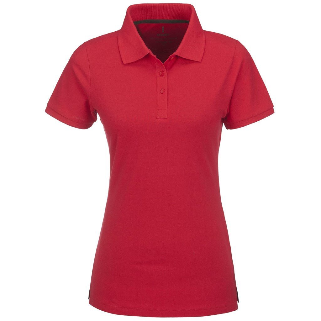Ladies Calgary Golf Shirt - Red - Brand your company Logo! Get a quote - Promo Lingo