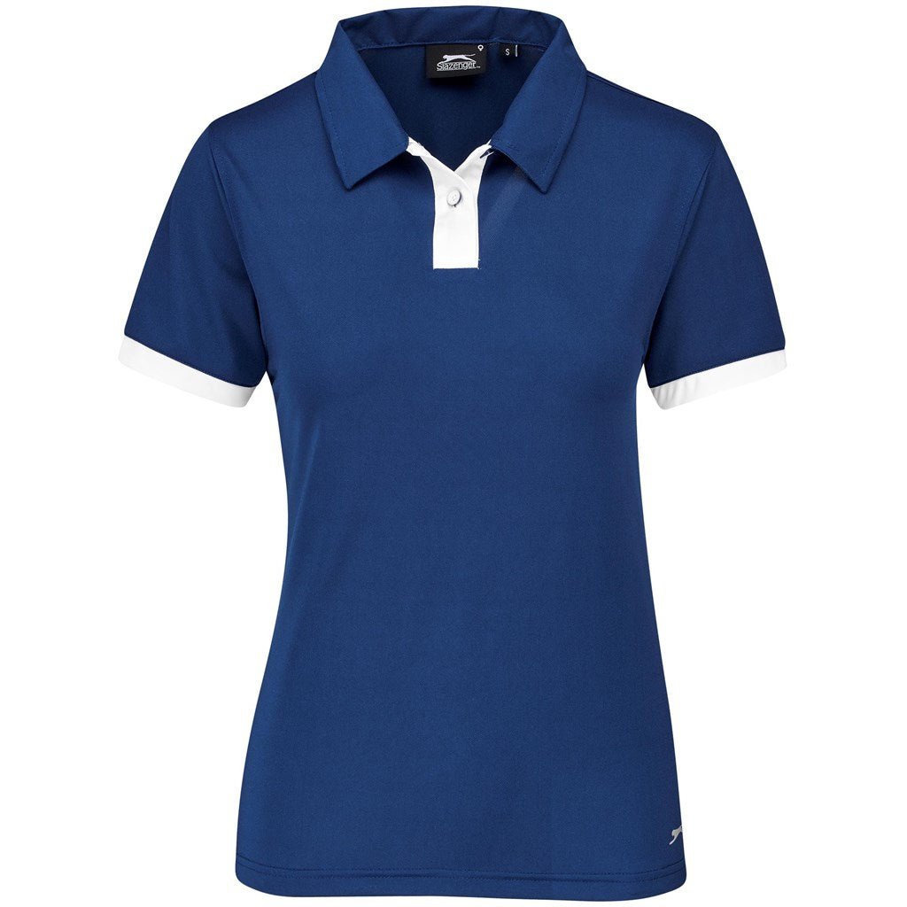 Ladies Contest Golf Shirt - Navy for Stylish Performance - Brand your company Logo! Get a quote - Promo Lingo