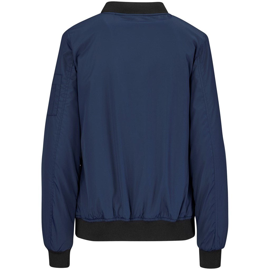 Ladies Crusader Bomber Jacket - Navy - Brand your company Logo! Get a quote - Promo Lingo