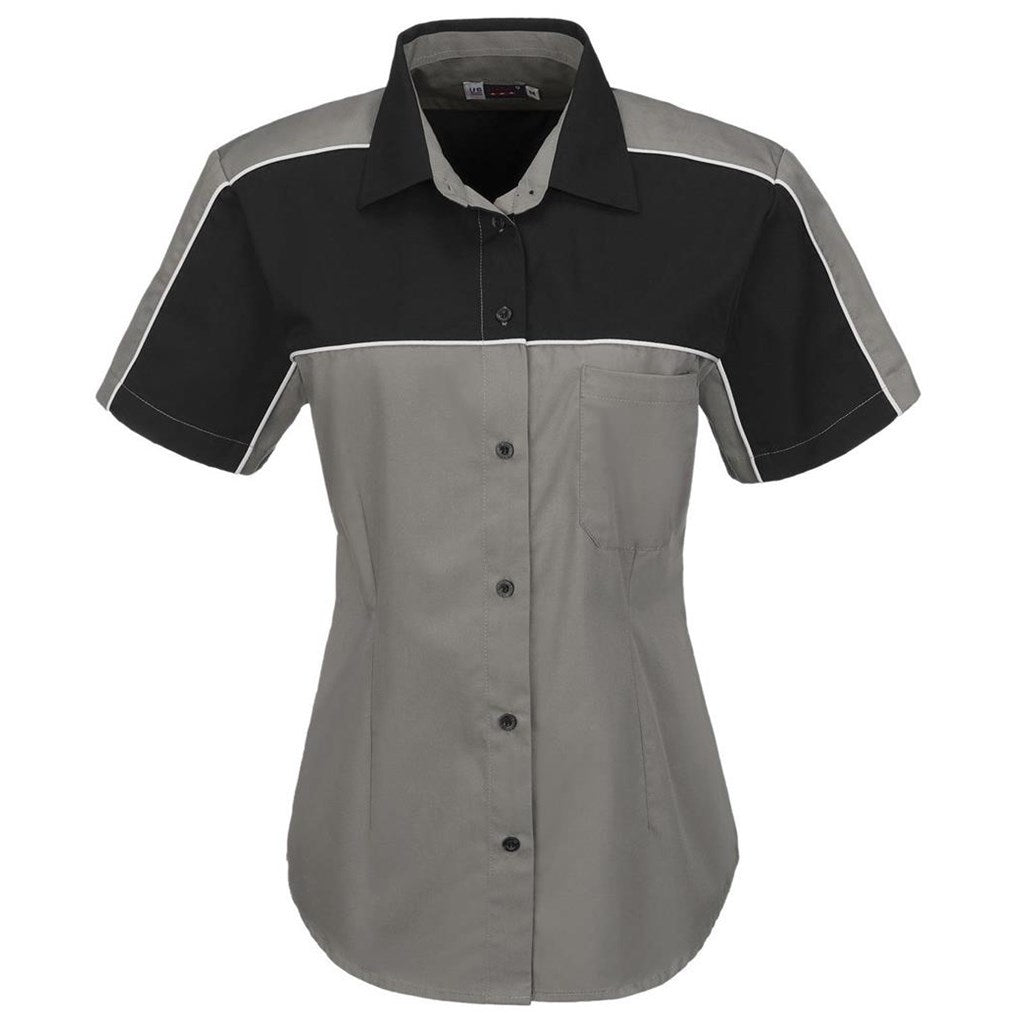 Ladies Daytona Pitt Shirt - Grey - Brand your company Logo! Get a quote - Promo Lingo