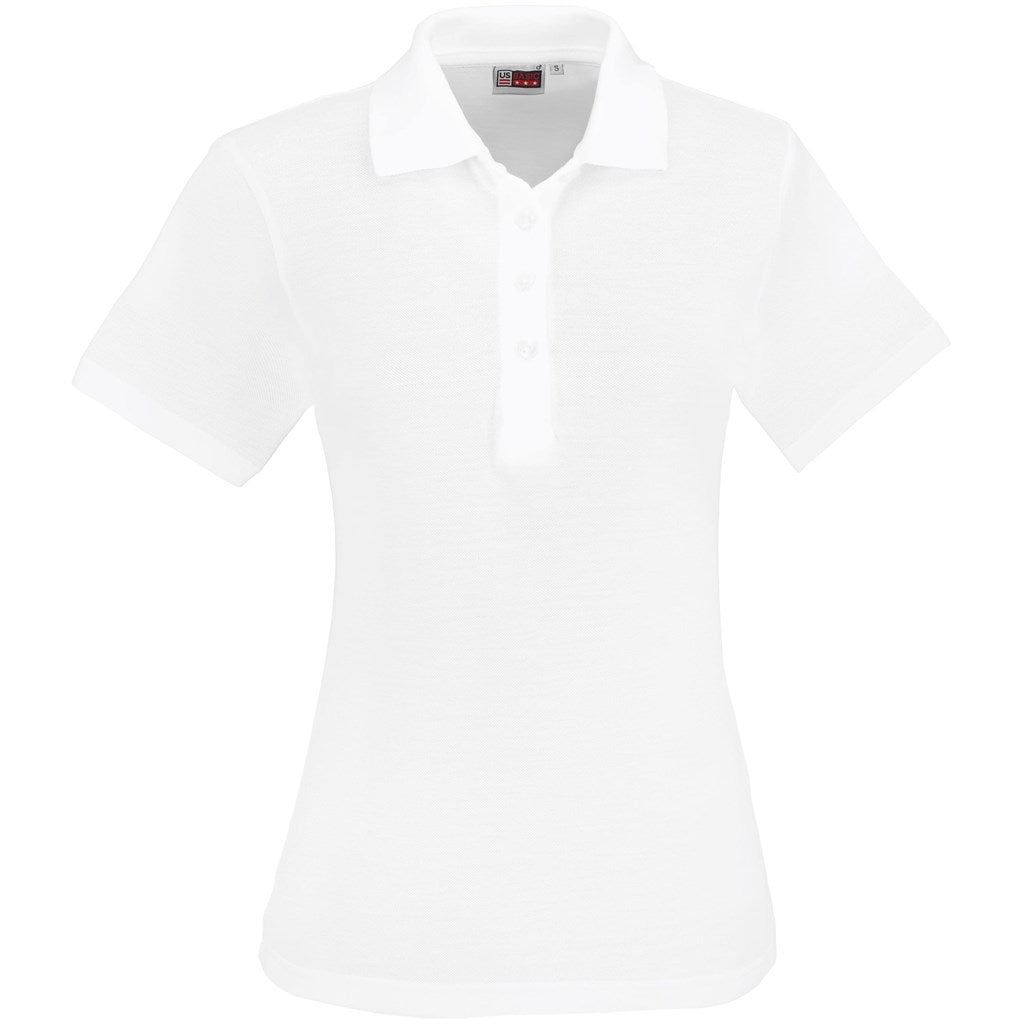 Ladies Elemental Golf Shirt - White - Brand your company Logo! Get a quote - Promo Lingo