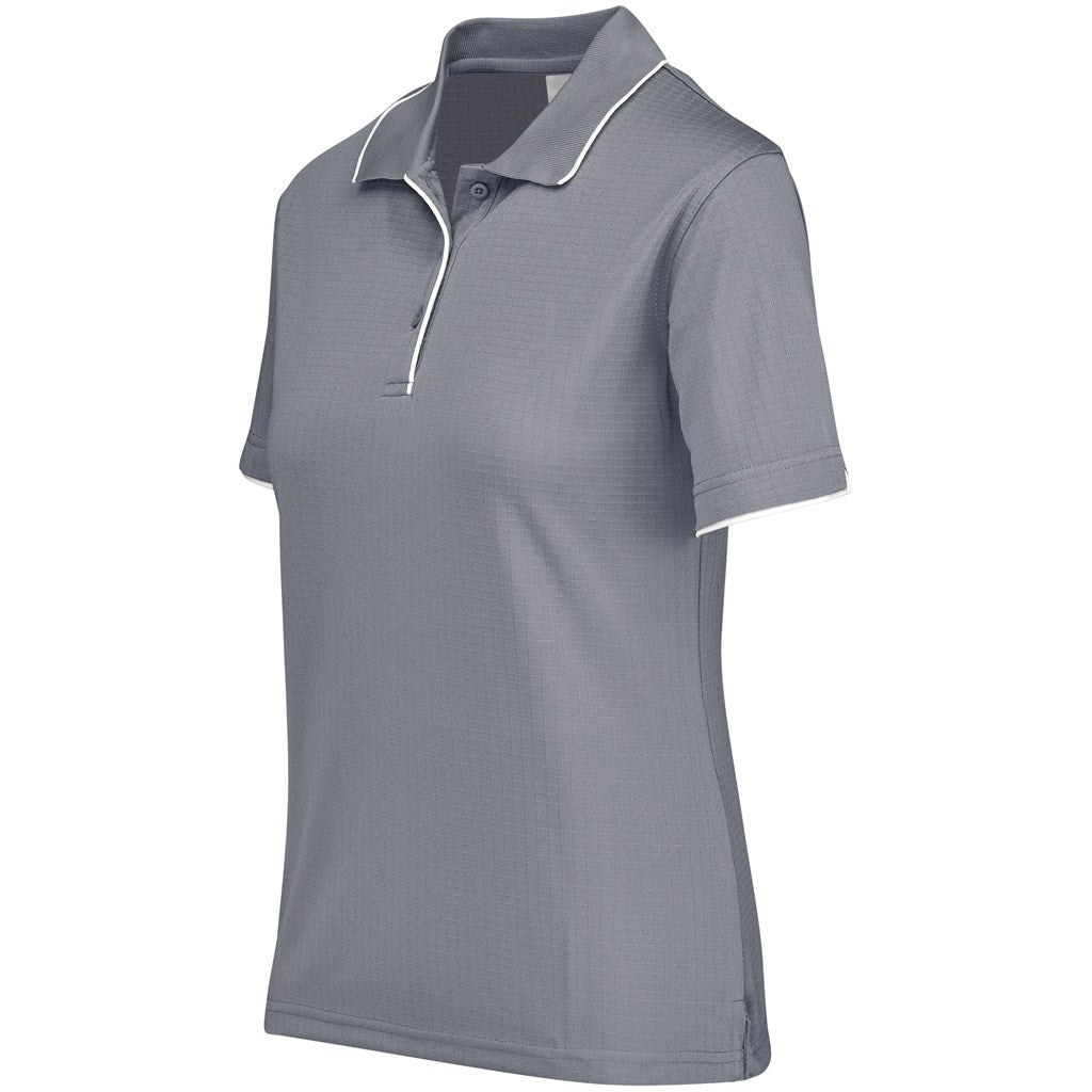 Ladies Elite Golf Shirt - Grey - Brand your company Logo! Get a quote - Promo Lingo