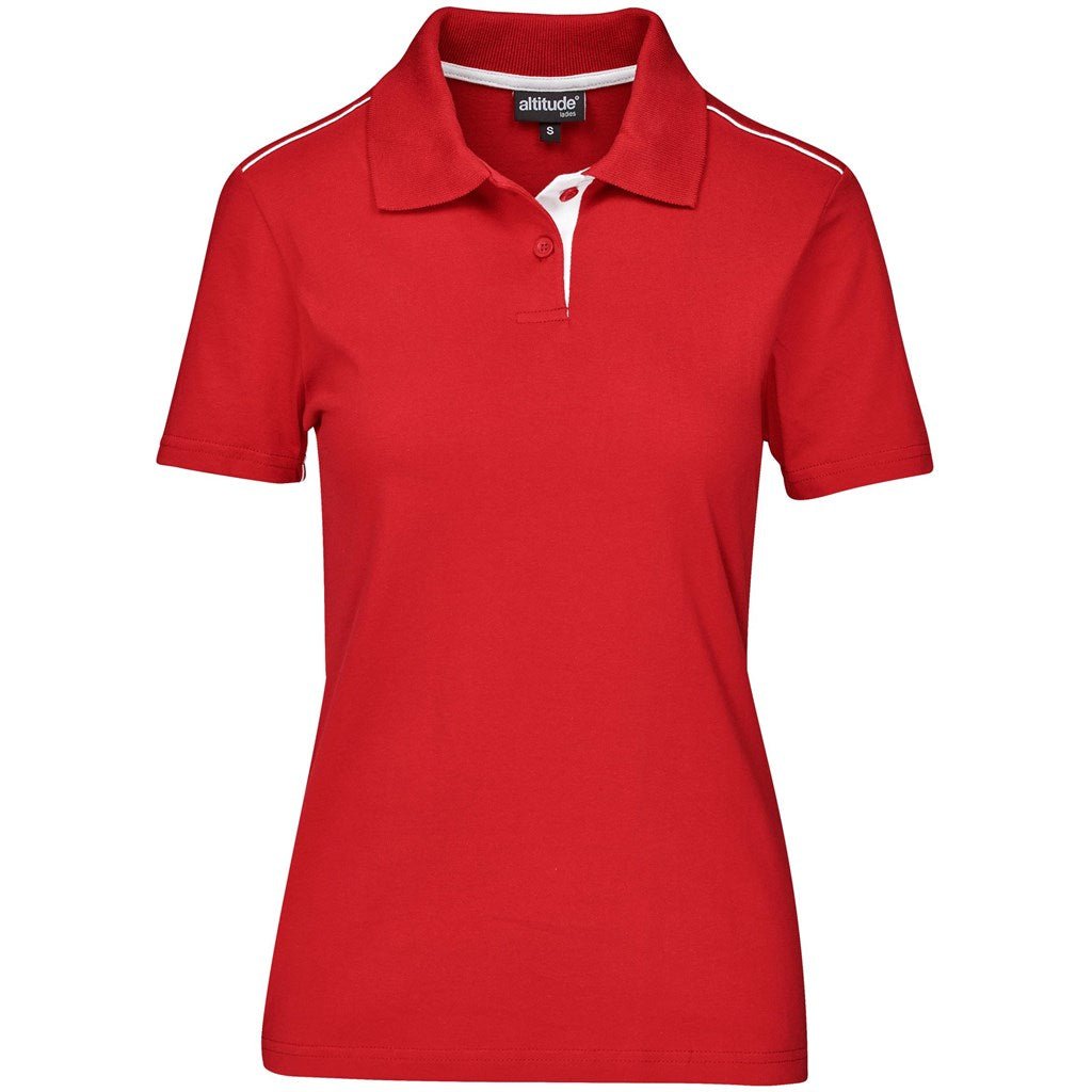 Ladies Galway Golf Shirt - Red - Brand your company Logo! Get a quote - Promo Lingo