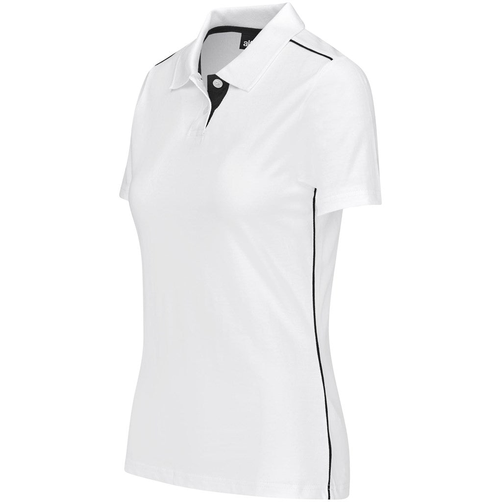 Ladies Galway Golf Shirt - White - Brand your company Logo! Get a quote - Promo Lingo