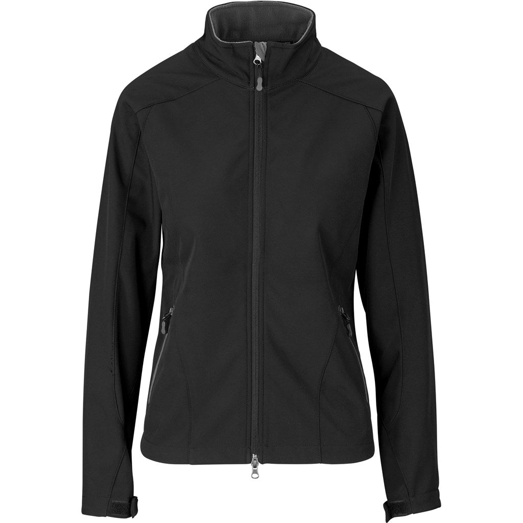 Ladies Geneva Softshell Jacket - Black - Brand your company Logo! Get a quote - Promo Lingo