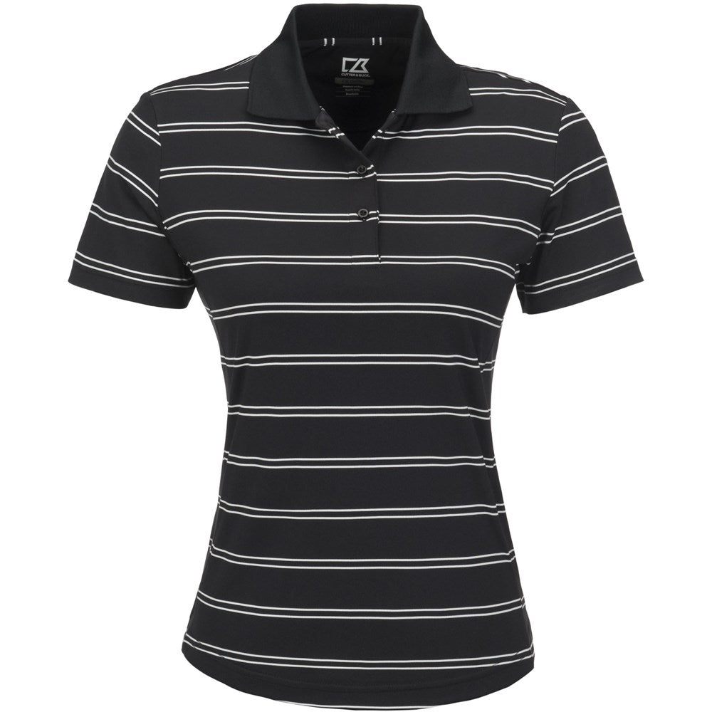 Ladies Hawthorne Golf Shirt - Black - Brand your company Logo! Get a quote - Promo Lingo