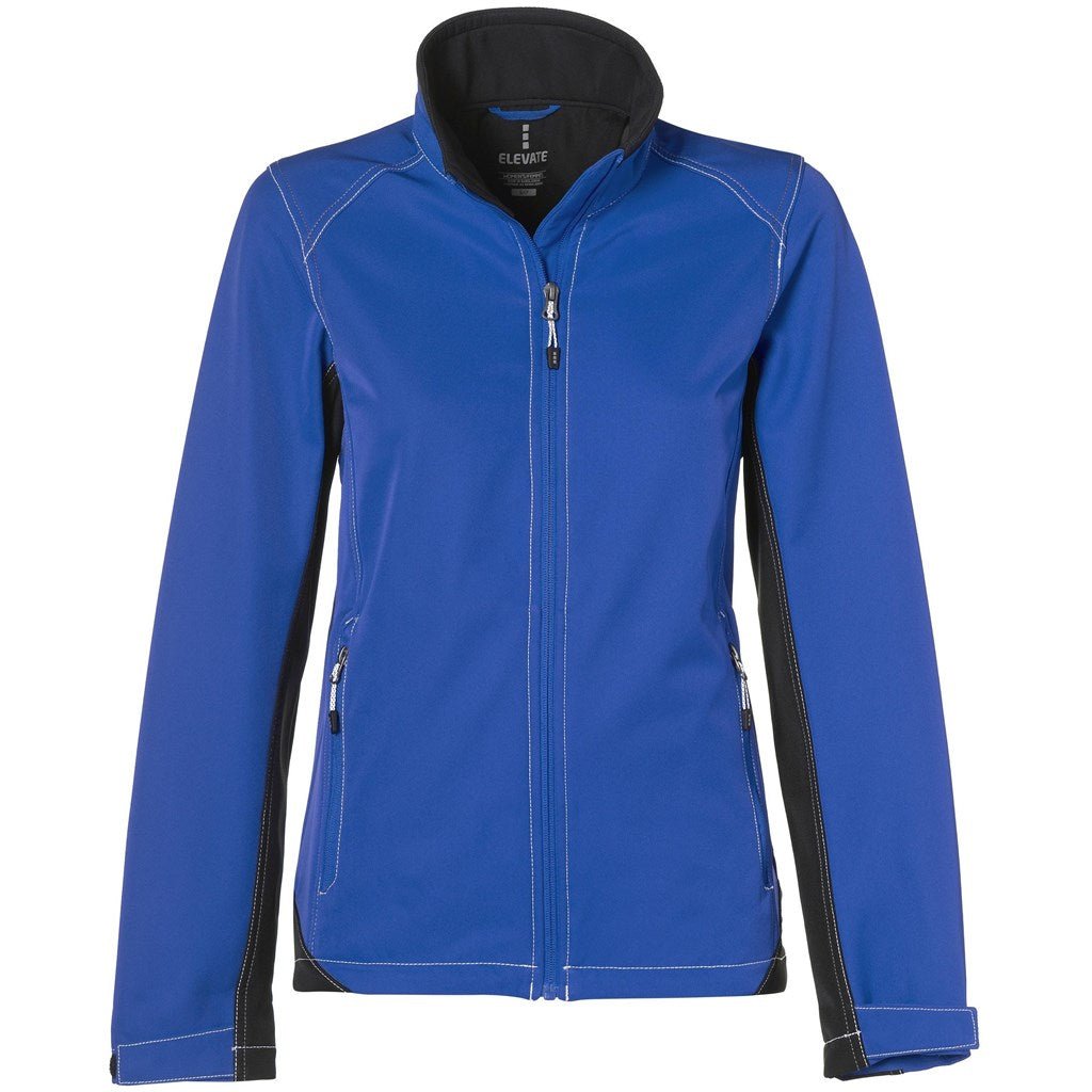 Ladies Iberico Softshell Jacket - Blue - Brand your company Logo! Get a quote - Promo Lingo