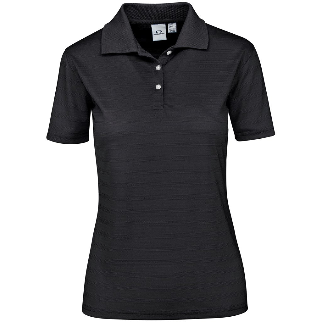 Ladies Icon Golf Shirt - Black - Brand your company Logo! Get a quote - Promo Lingo