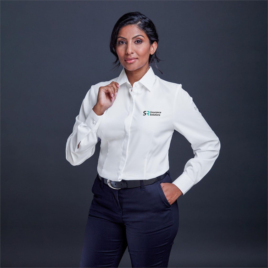 Ladies Long Sleeve Alex Varga Sorrento Shirt for Comfort - Brand your company Logo! Get a quote - Promo Lingo