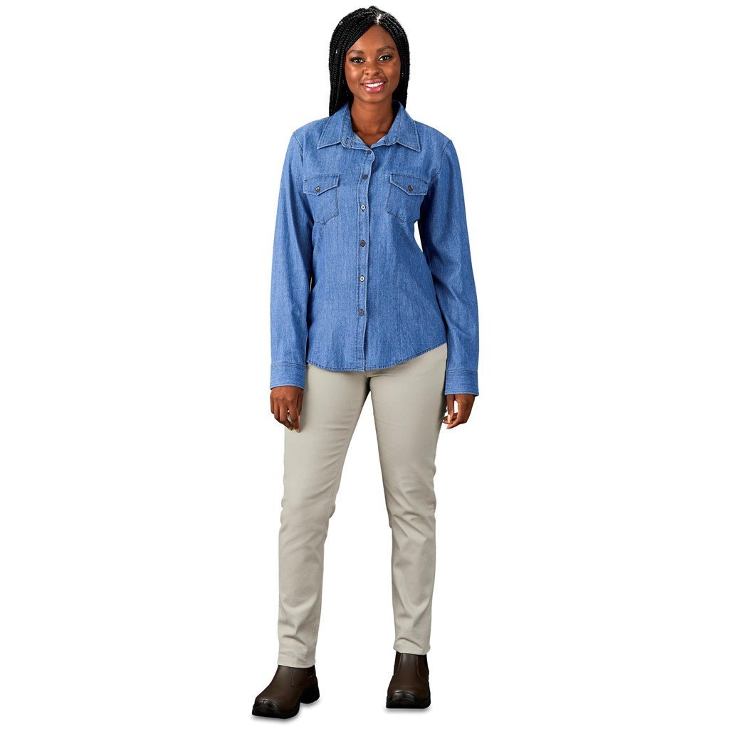 Ladies Long Sleeve Eastwood Shirt - Brand your company Logo! Get a quote - Promo Lingo