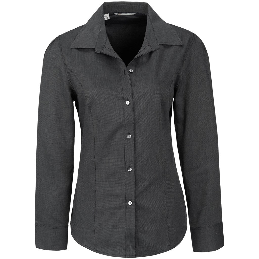 Ladies Long Sleeve Epic Shirt - Black - Brand your company Logo! Get a quote - Promo Lingo