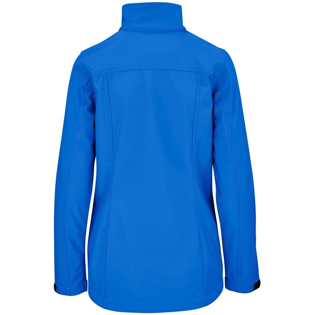 Ladies Maxson Softshell Jacket - Blue - Brand your company Logo! Get a quote - Promo Lingo