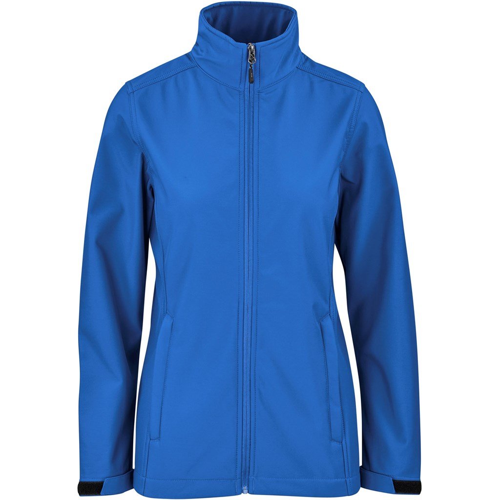 Ladies Maxson Softshell Jacket - Blue - Brand your company Logo! Get a quote - Promo Lingo