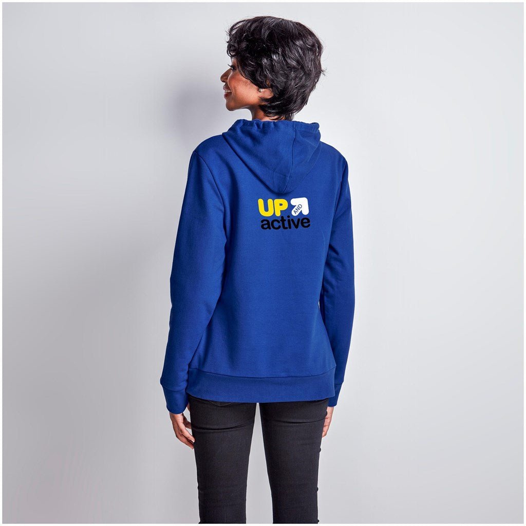 Ladies Omega Hooded Sweater - Brand your company Logo! Get a quote - Promo Lingo