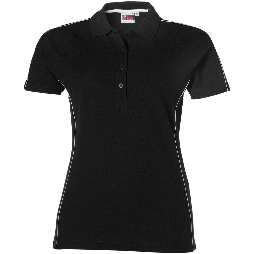 Ladies Pontiac Golf Shirt - Black - Brand your company Logo! Get a quote - Promo Lingo