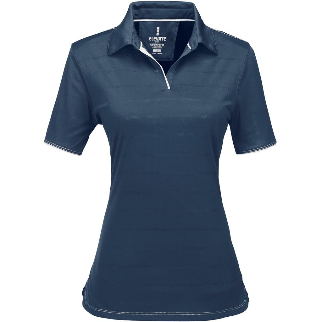 Ladies Prescott Golf Shirt - Blue - Brand your company Logo! Get a quote - Promo Lingo