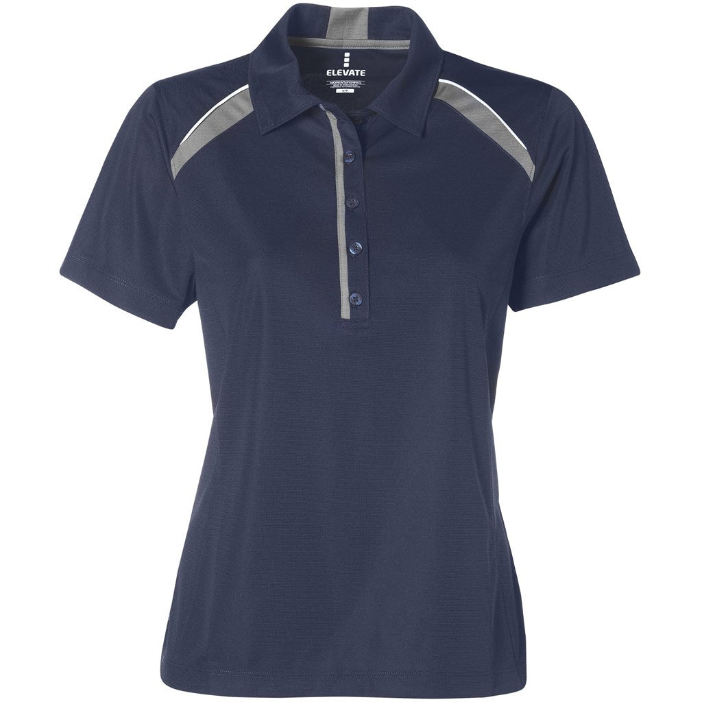 Ladies Quinn Golf Shirt - Navy - Brand your company Logo! Get a quote - Promo Lingo
