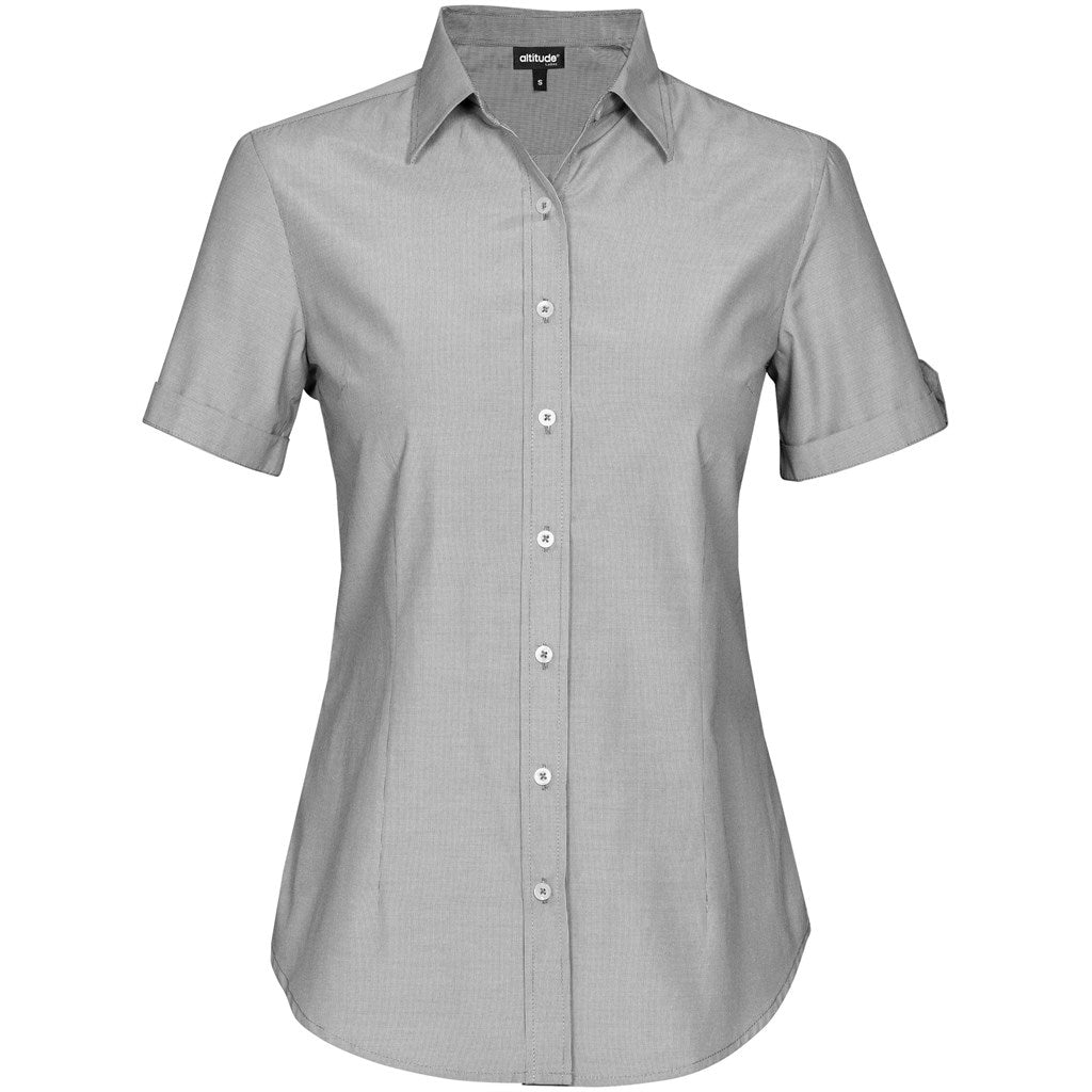 Ladies Short Sleeve Portsmouth Shirt - Black - Brand your company Logo! Get a quote - Promo Lingo