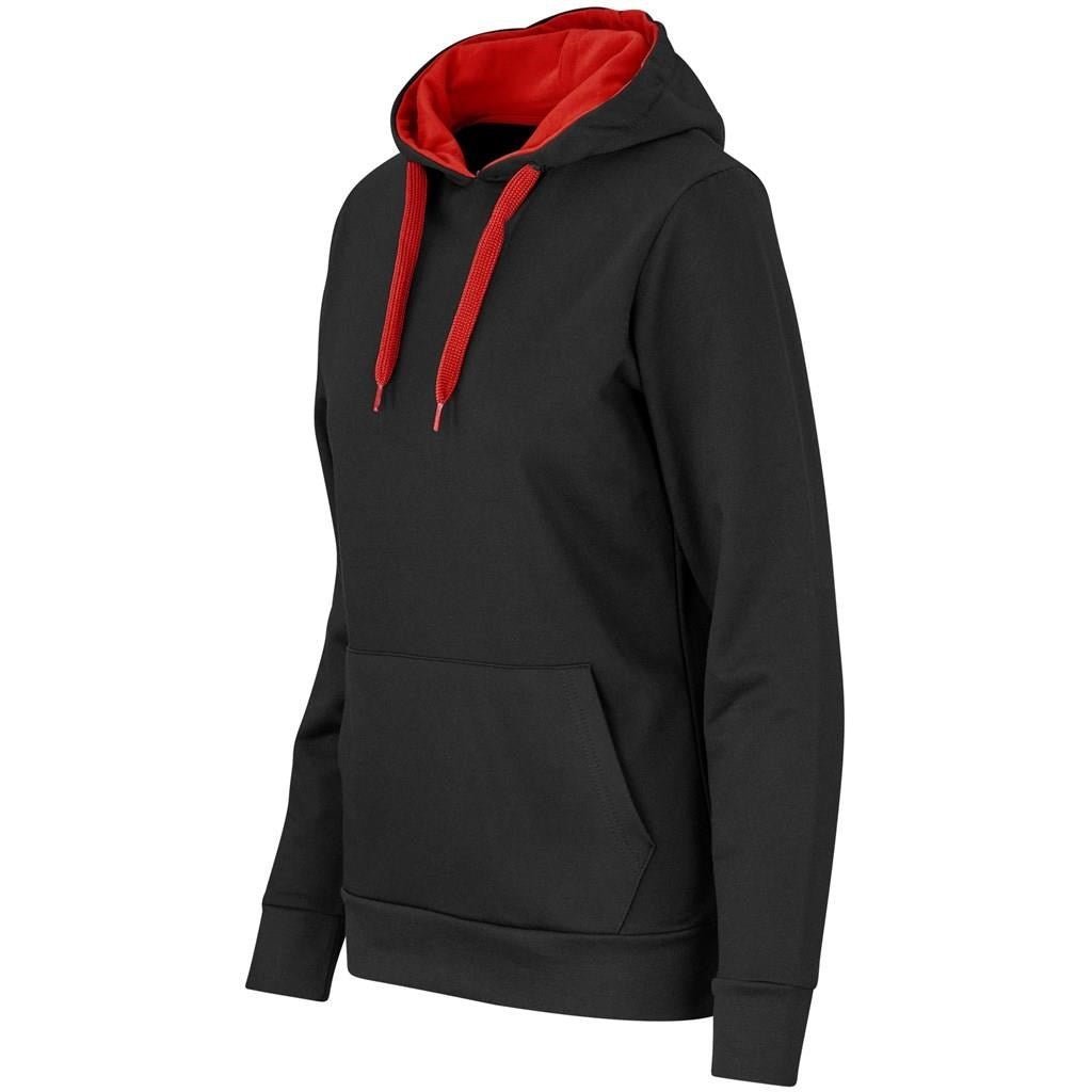 Ladies Solo Hooded Sweater - Red - Brand your company Logo! Get a quote - Promo Lingo