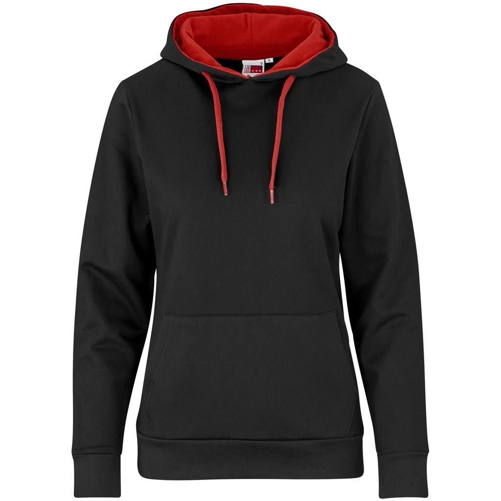 Ladies Solo Hooded Sweater - Red - Brand your company Logo! Get a quote - Promo Lingo