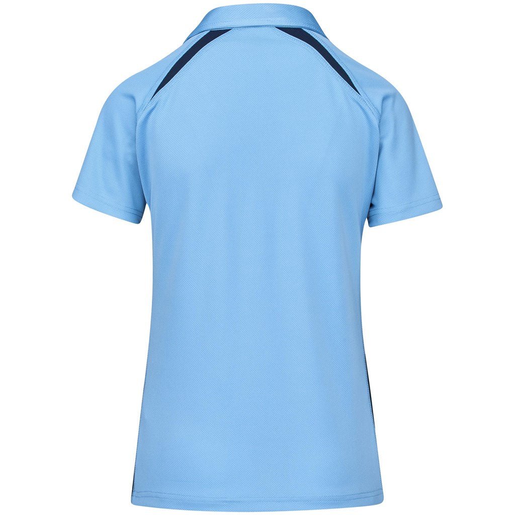 Ladies Splice Golf Shirt - Light Blue - Brand your company Logo! Get a quote - Promo Lingo