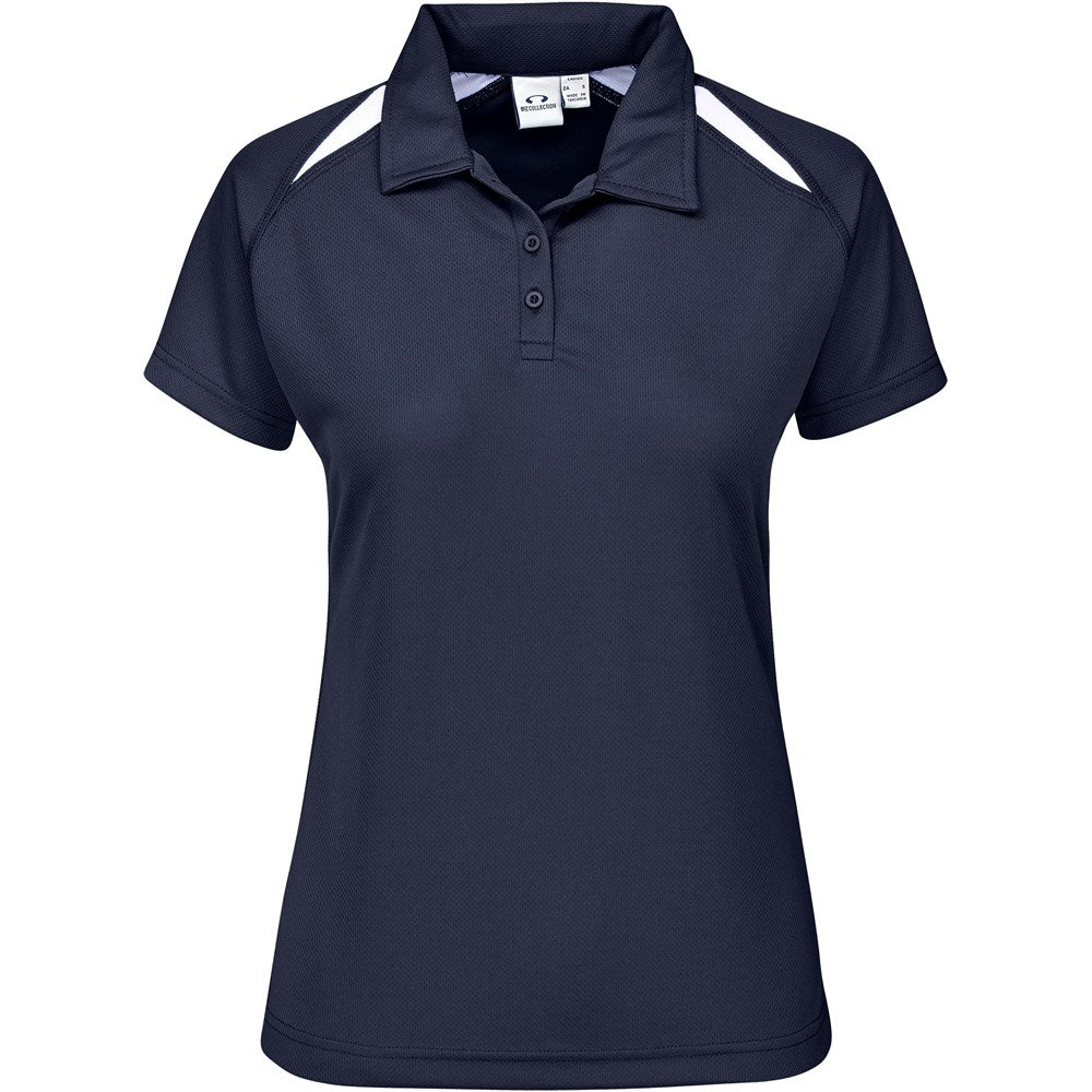 Ladies Splice Golf Shirt - Navy - Brand your company Logo! Get a quote - Promo Lingo