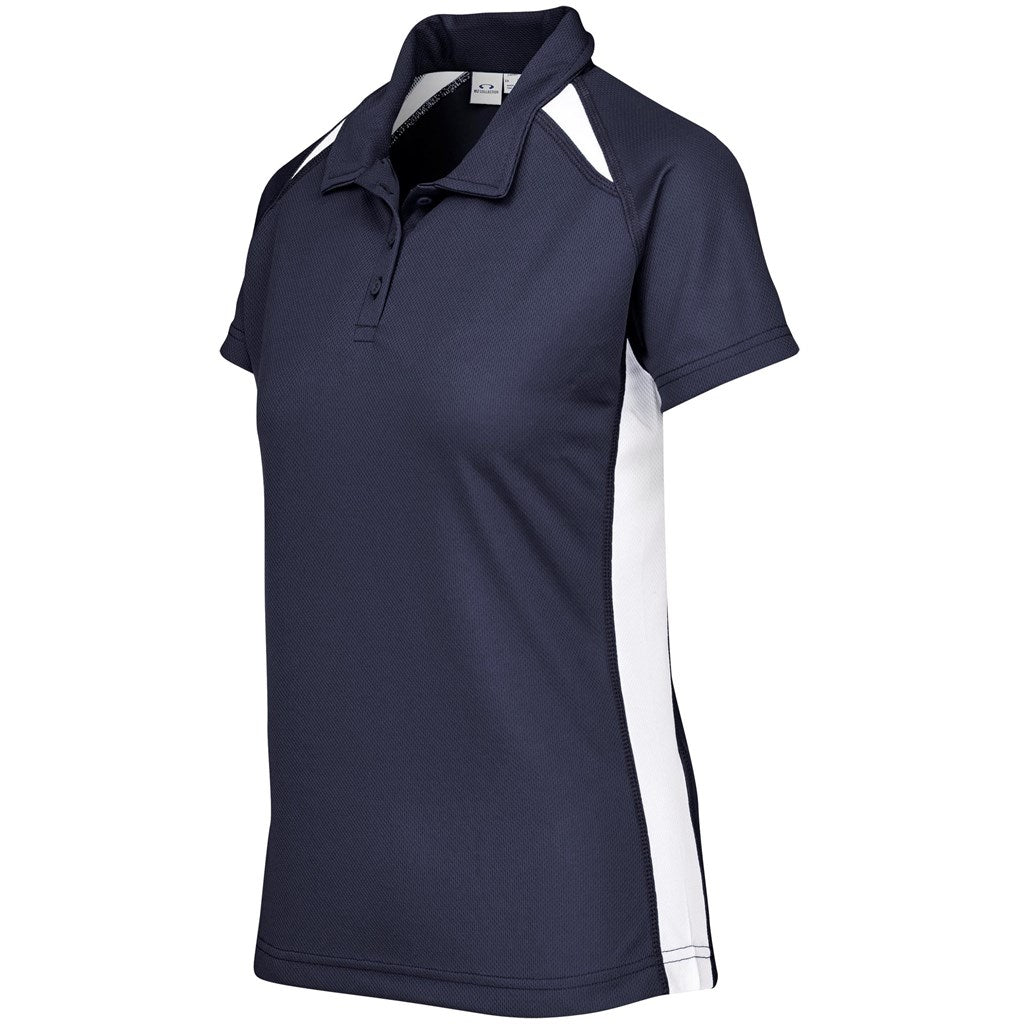 Ladies Splice Golf Shirt - Navy - Brand your company Logo! Get a quote - Promo Lingo