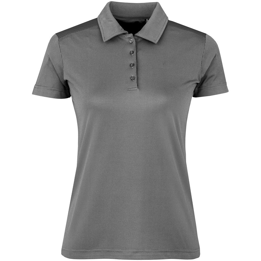 Ladies Sterling Ridge Golf Shirt - Grey - Brand your company Logo! Get a quote - Promo Lingo