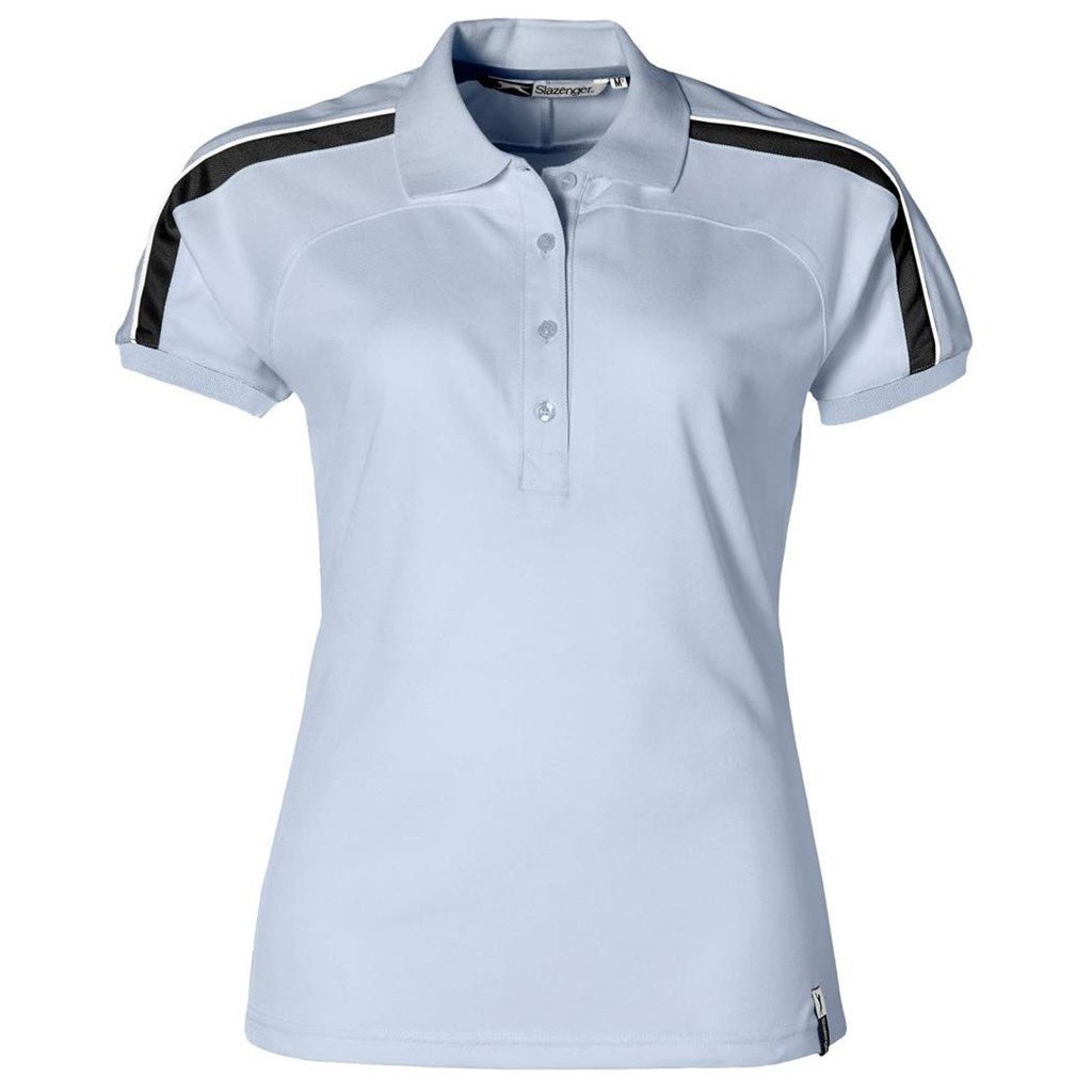 Ladies Trinity Golf Shirt - Light Blue for Stylish Comfort - Brand your company Logo! Get a quote - Promo Lingo