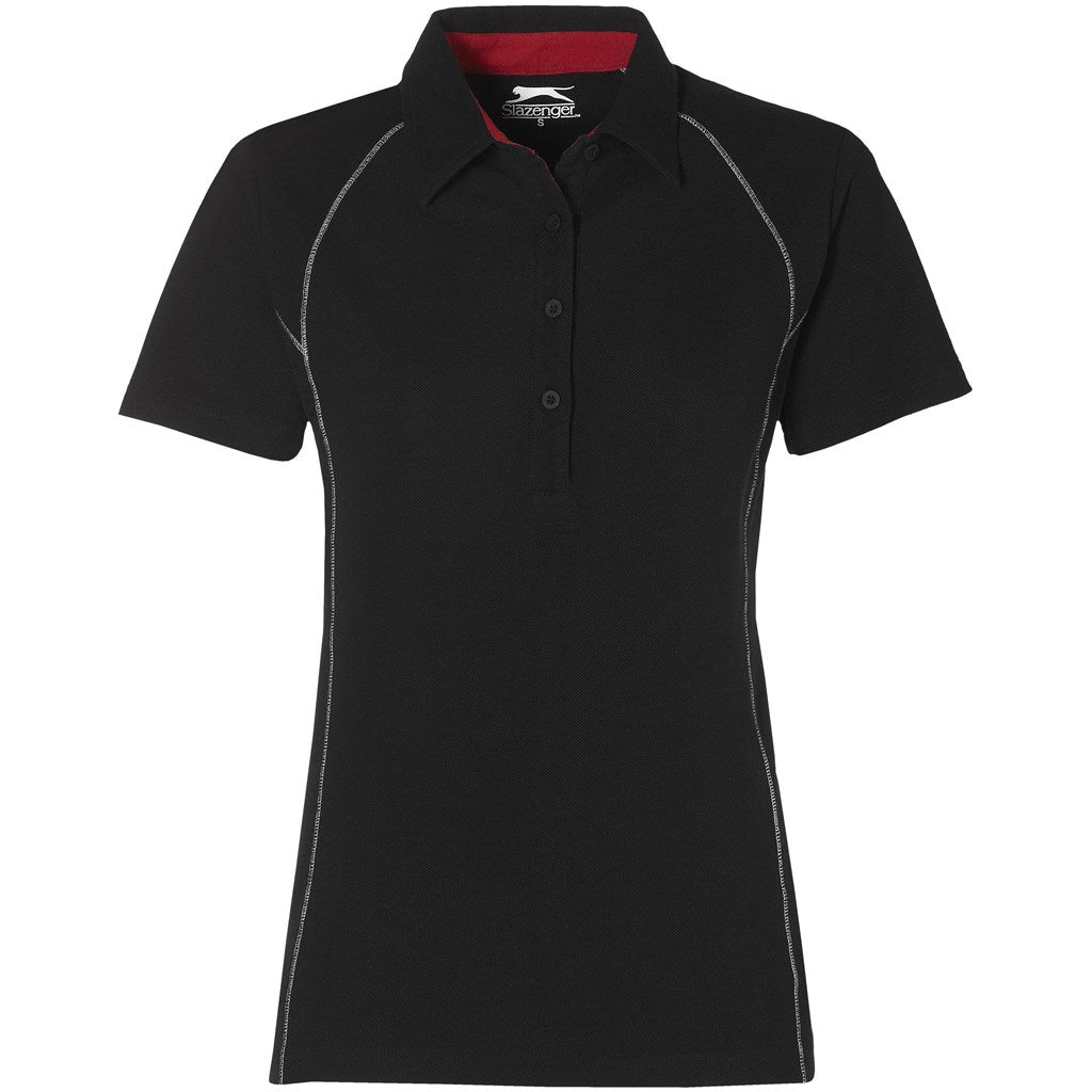 Ladies Victory Golf Shirt - Black - Brand your company Logo! Get a quote - Promo Lingo
