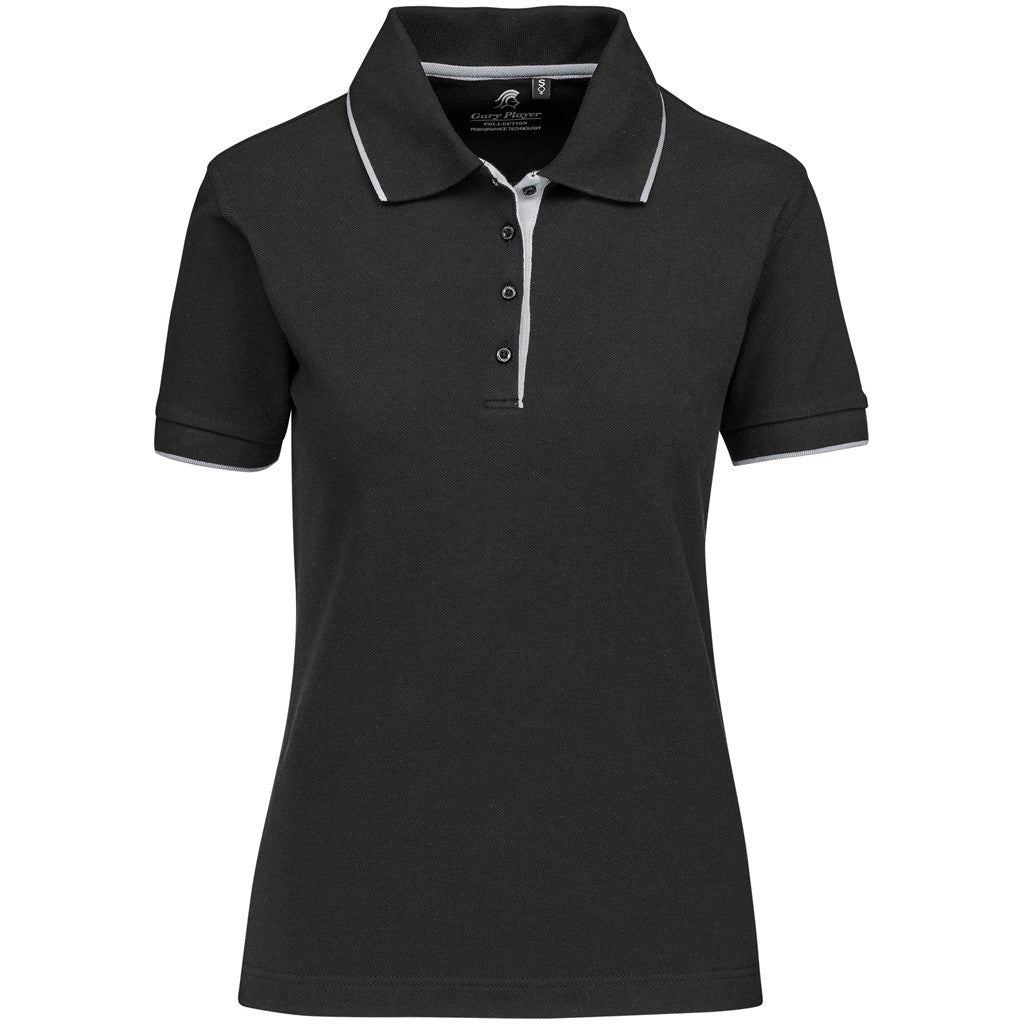 Ladies Wentworth Golf Shirt - Black - Brand your company Logo! Get a quote - Promo Lingo