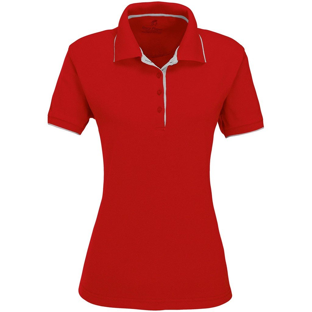 Ladies Wentworth Golf Shirt - Red - Brand your company Logo! Get a quote - Promo Lingo