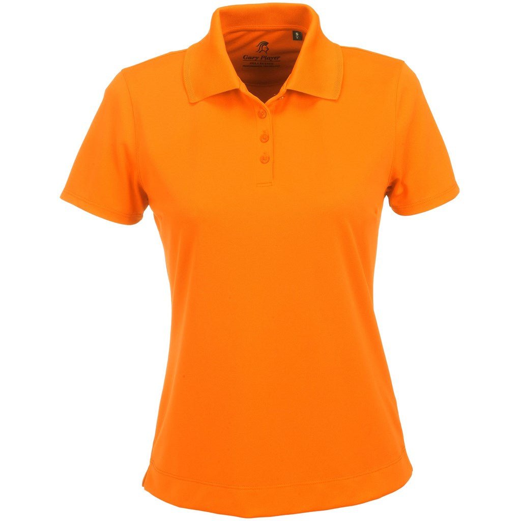 Ladies Wynn Golf Shirt - Orange - Brand your company Logo! Get a quote - Promo Lingo