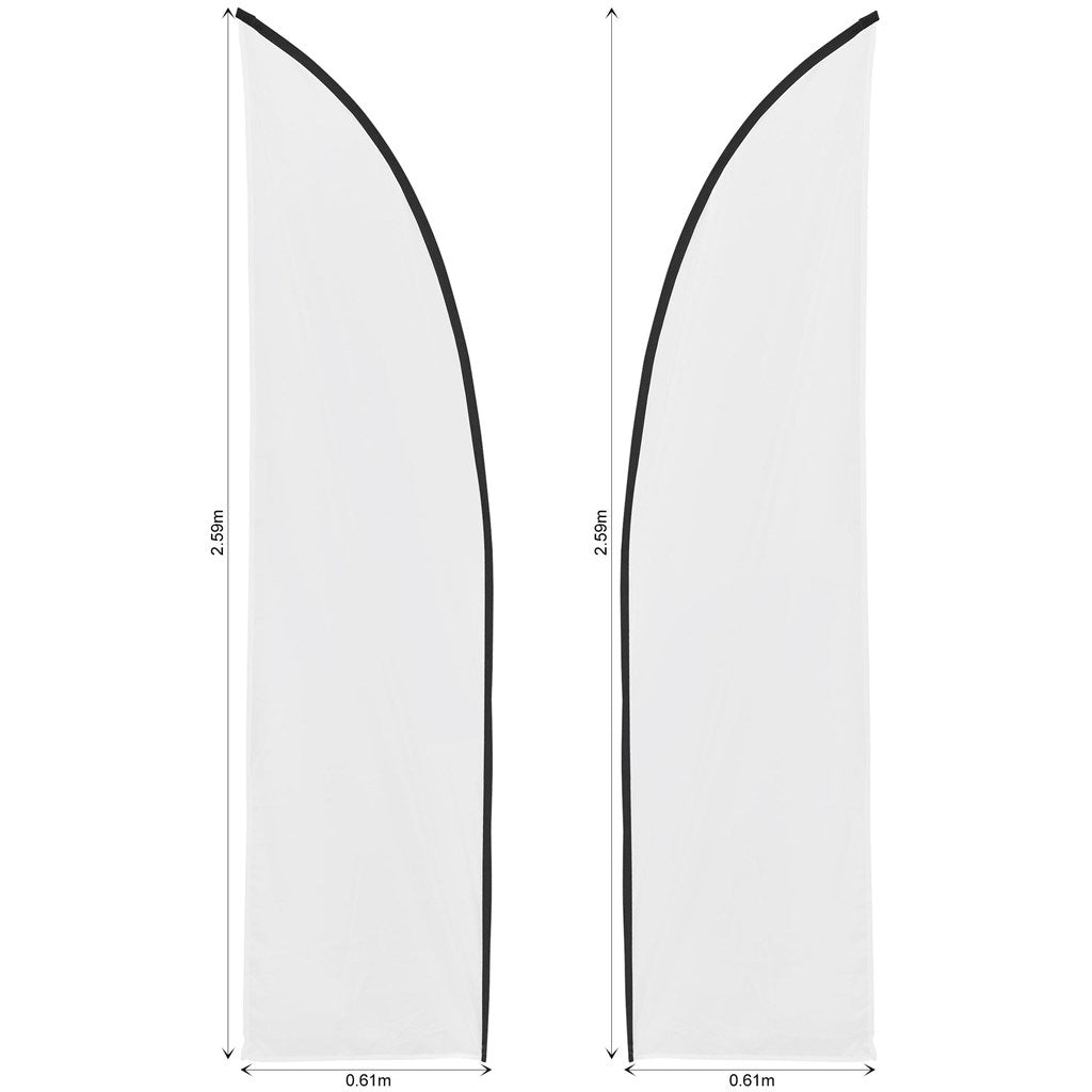 Legend 2m Sublimated Arcfin Double - Sided Banner Skin - Brand your company Logo! Get a quote - Promo Lingo