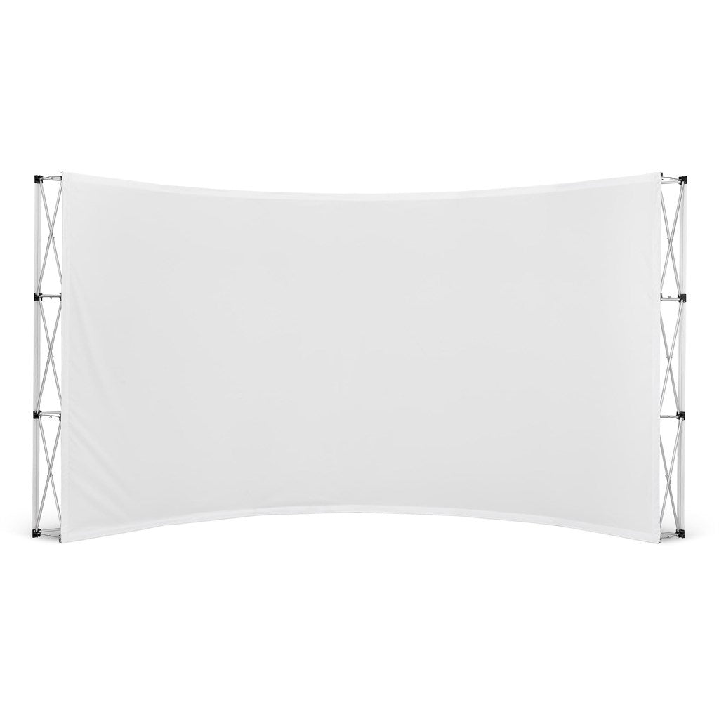 Legend Curved Banner Wall 4.2m x 2.25m - Brand your company Logo! Get a quote - Promo Lingo