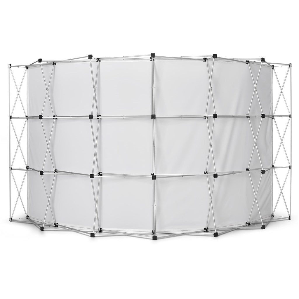 Legend Curved Banner Wall 4.2m x 2.25m - Brand your company Logo! Get a quote - Promo Lingo