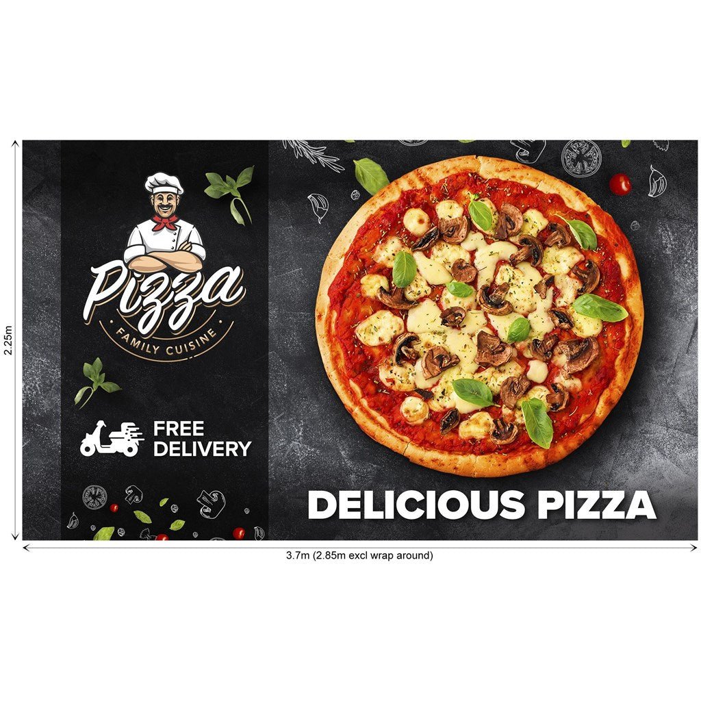 Legend Curved Banner Wall Skin with Wings 3.70m x 2.25m (Excludes Hardware) - Brand your company Logo! Get a quote - Promo Lingo