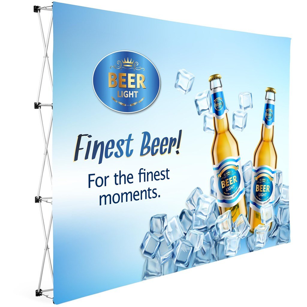 Legend Straight Banner Wall 3m x 2.25m - Brand your company Logo! Get a quote - Promo Lingo