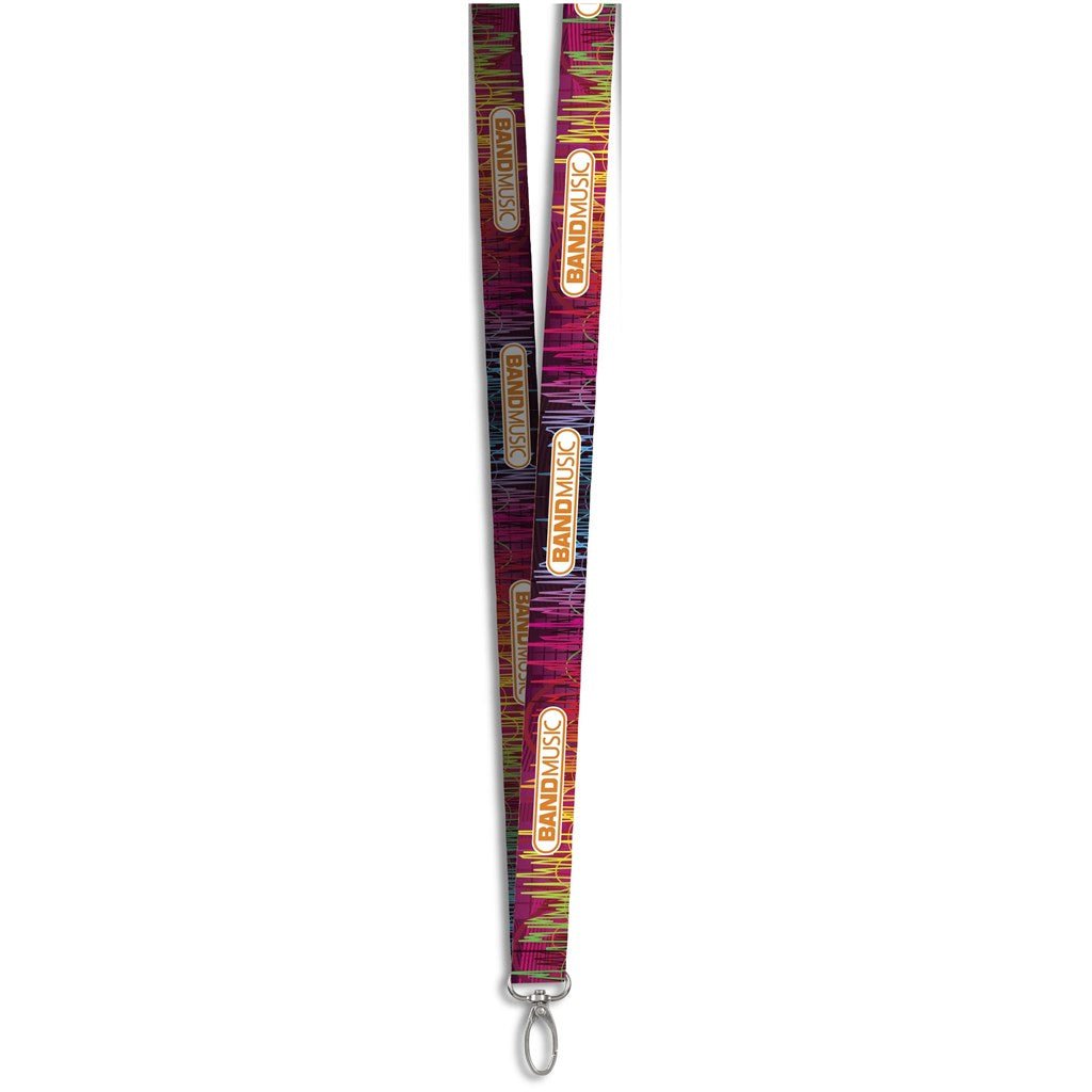 Lobster Clip Double - Sided Sublimation Satin Lanyard - Brand your company Logo! Get a quote - Promo Lingo