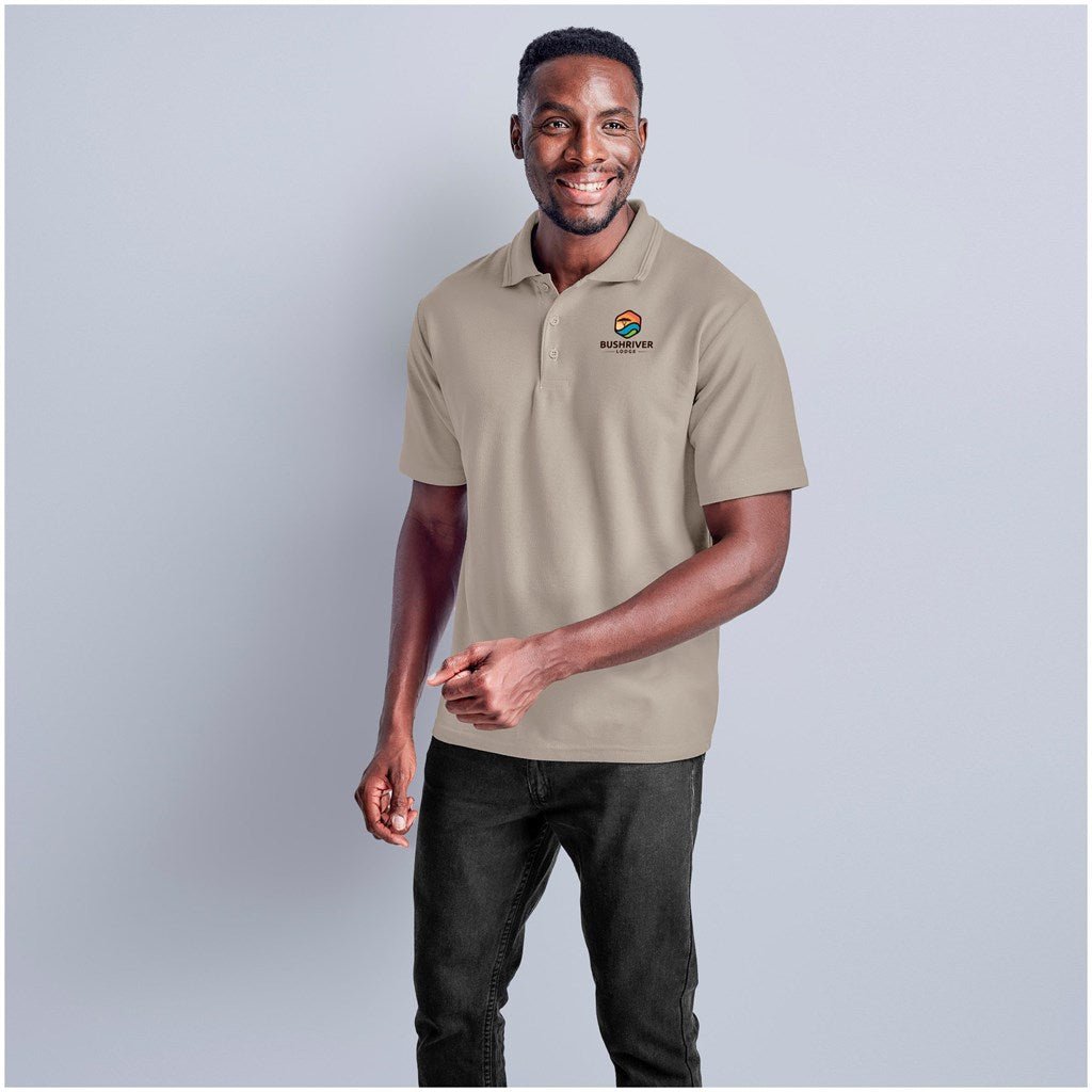 Mens Basic Pique Golf Shirt - Brand your company Logo! Get a quote - Promo Lingo