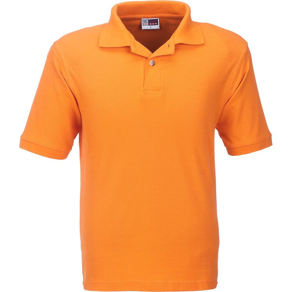 Mens Boston Golf Shirt - Orange - Brand your company Logo! Get a quote - Promo Lingo