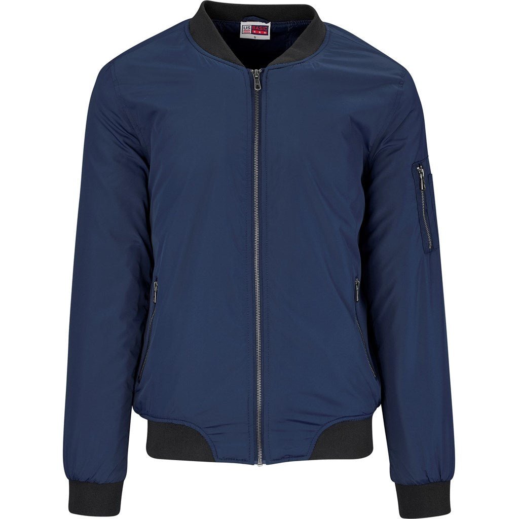 Mens Crusader Bomber Jacket - Navy - Brand your company Logo! Get a quote - Promo Lingo